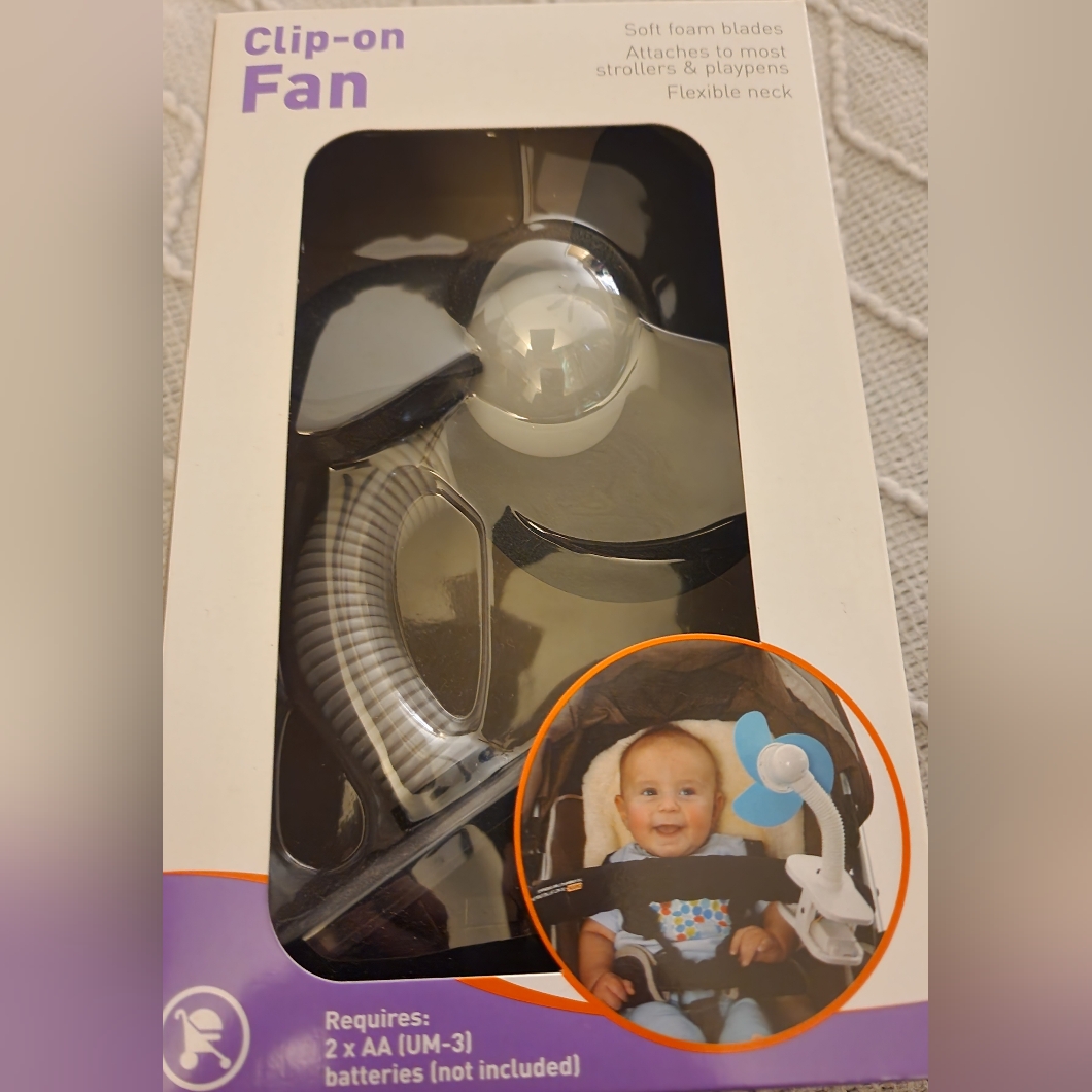 Nwt Clip On Stroller Fan